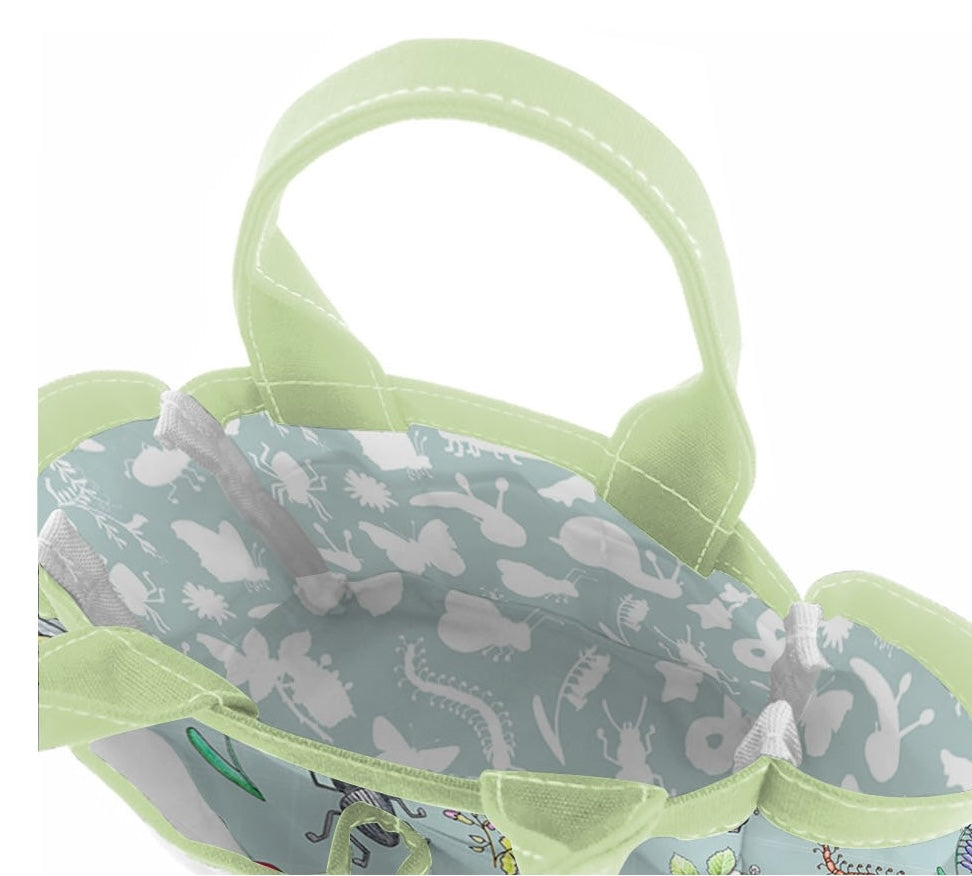 Children's Garden Tool Bag, Hand Tools and Plant Markers Gift Set