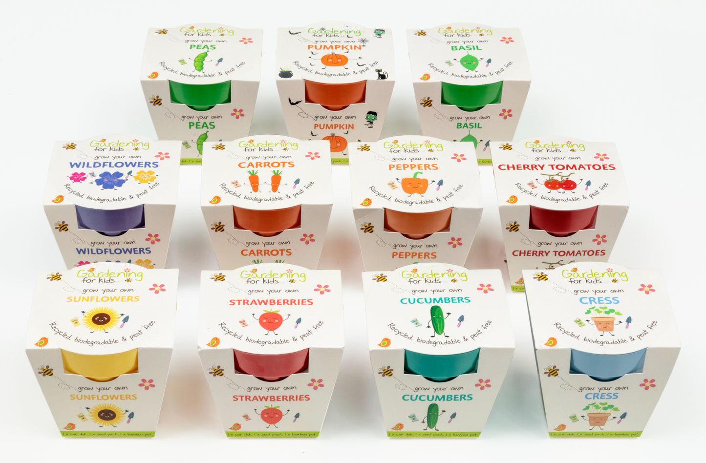 Children's Growing Kits Late Spring Selection (Mixed Case)