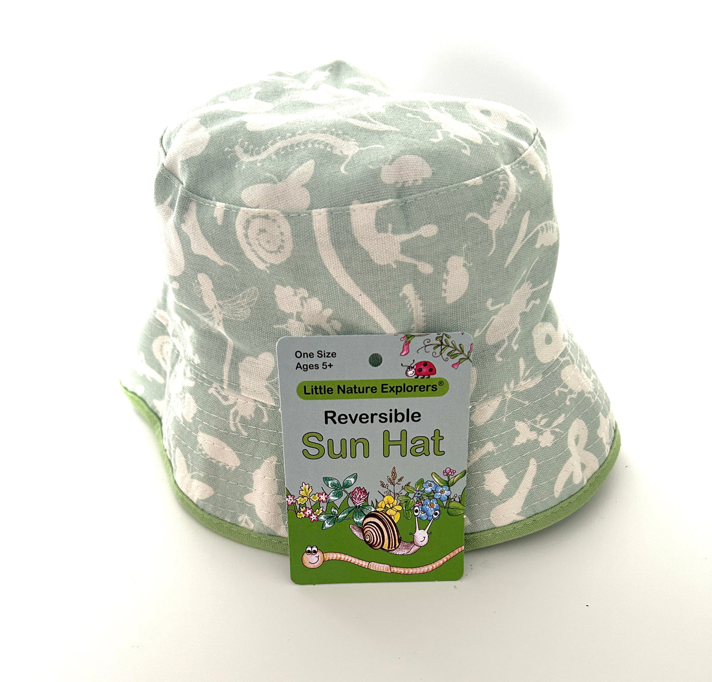 Little Nature Explorers Child's Reversible Cotton Sun Hat