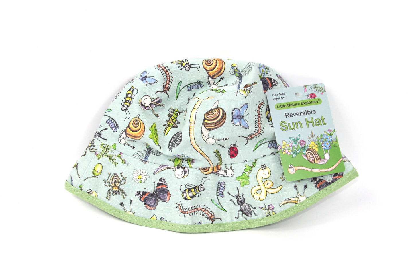 Little Nature Explorers Child's Reversible Cotton Sun Hat