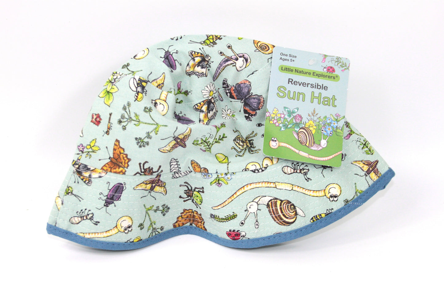 Little Nature Explorers Child's Reversible Cotton Sun Hat