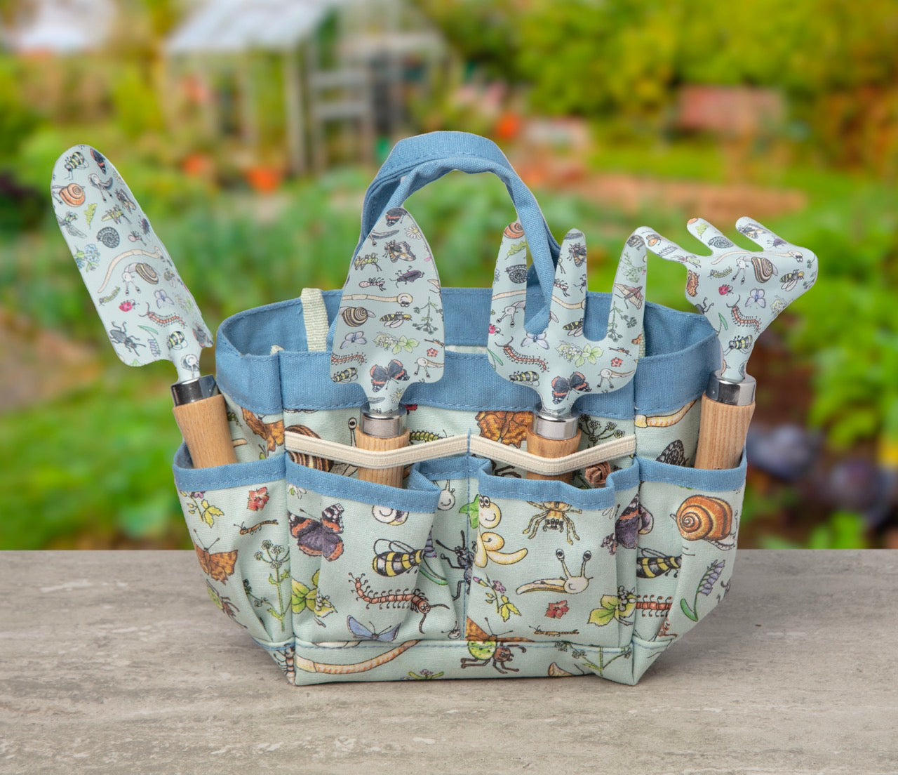 Children's Garden Tool Bag and Hand Tools Gift Set